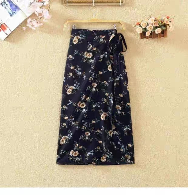 Flowery Wrap Skirts