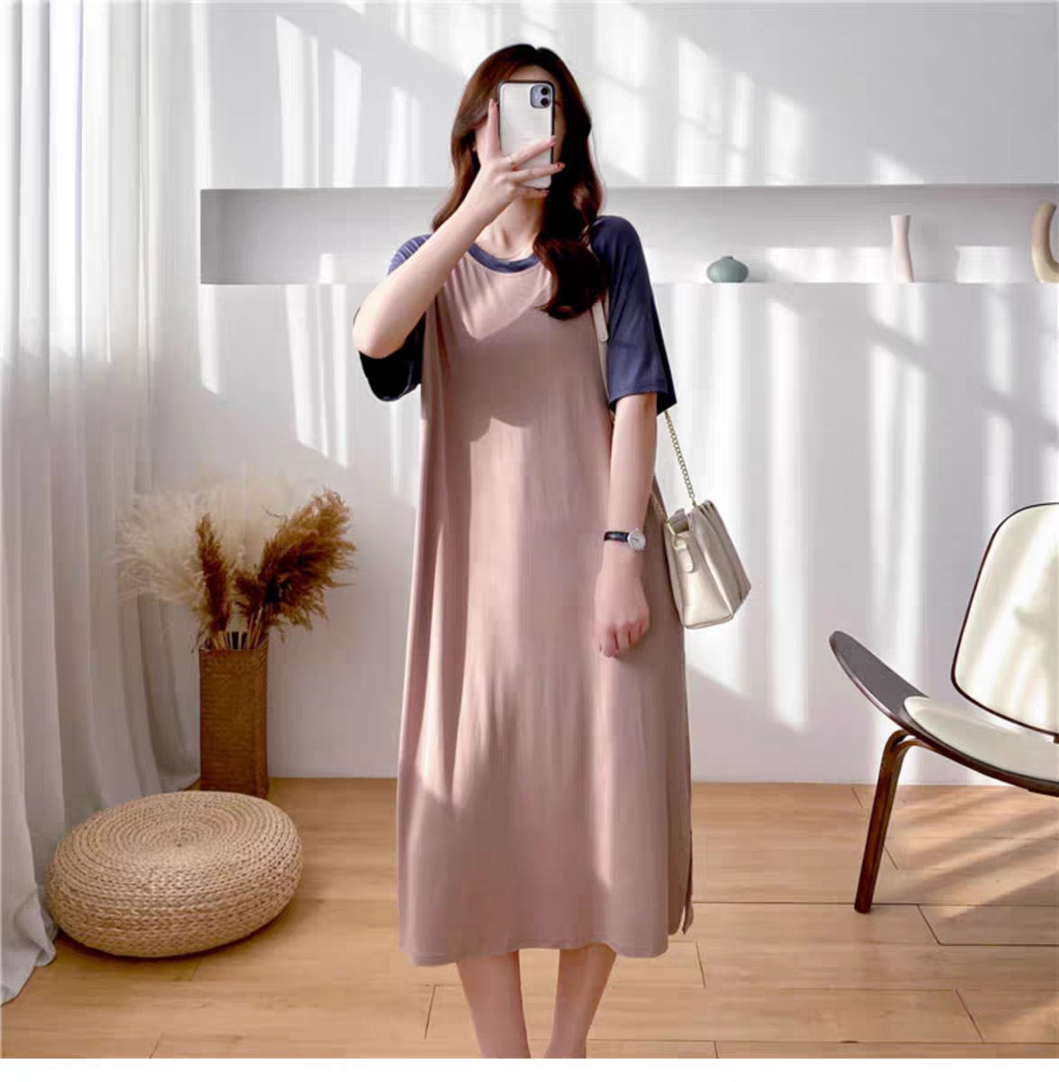 Comfy T-Shirt Dress with breastfeeding Access