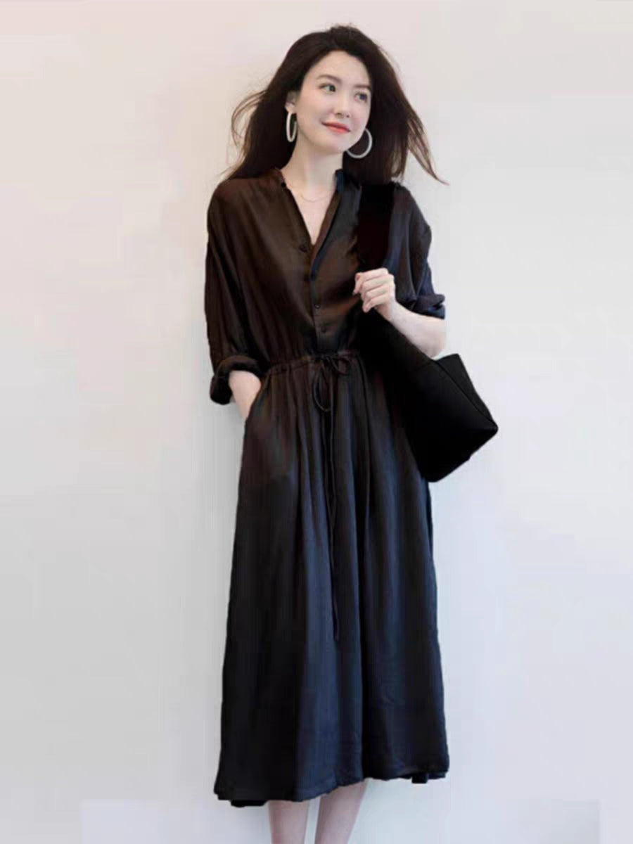 Formal Black Dress with Breastfeeding Access