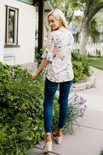 Autumn Floral Breastfeeding Shirt