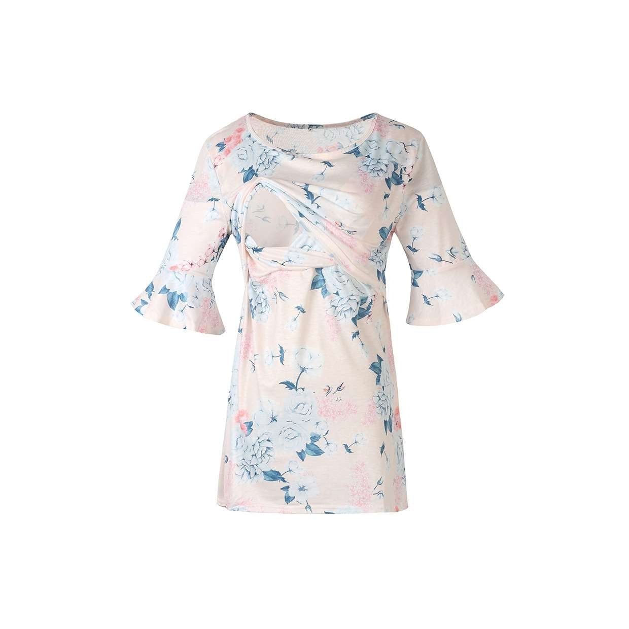 Autumn Floral Breastfeeding Shirt