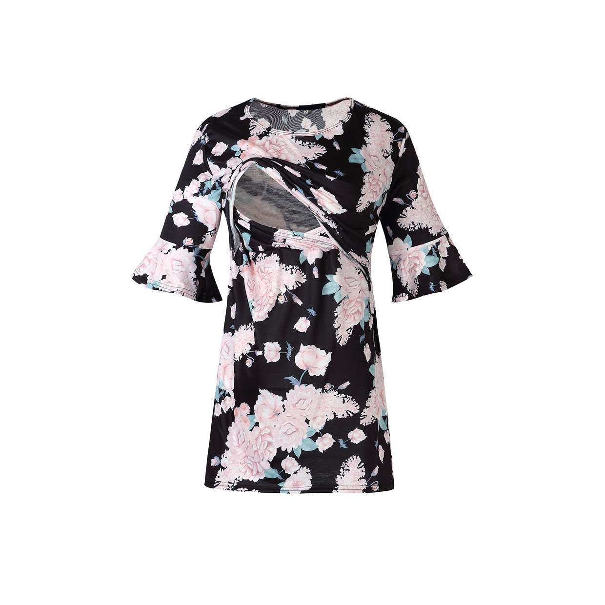 Autumn Floral Breastfeeding Shirt