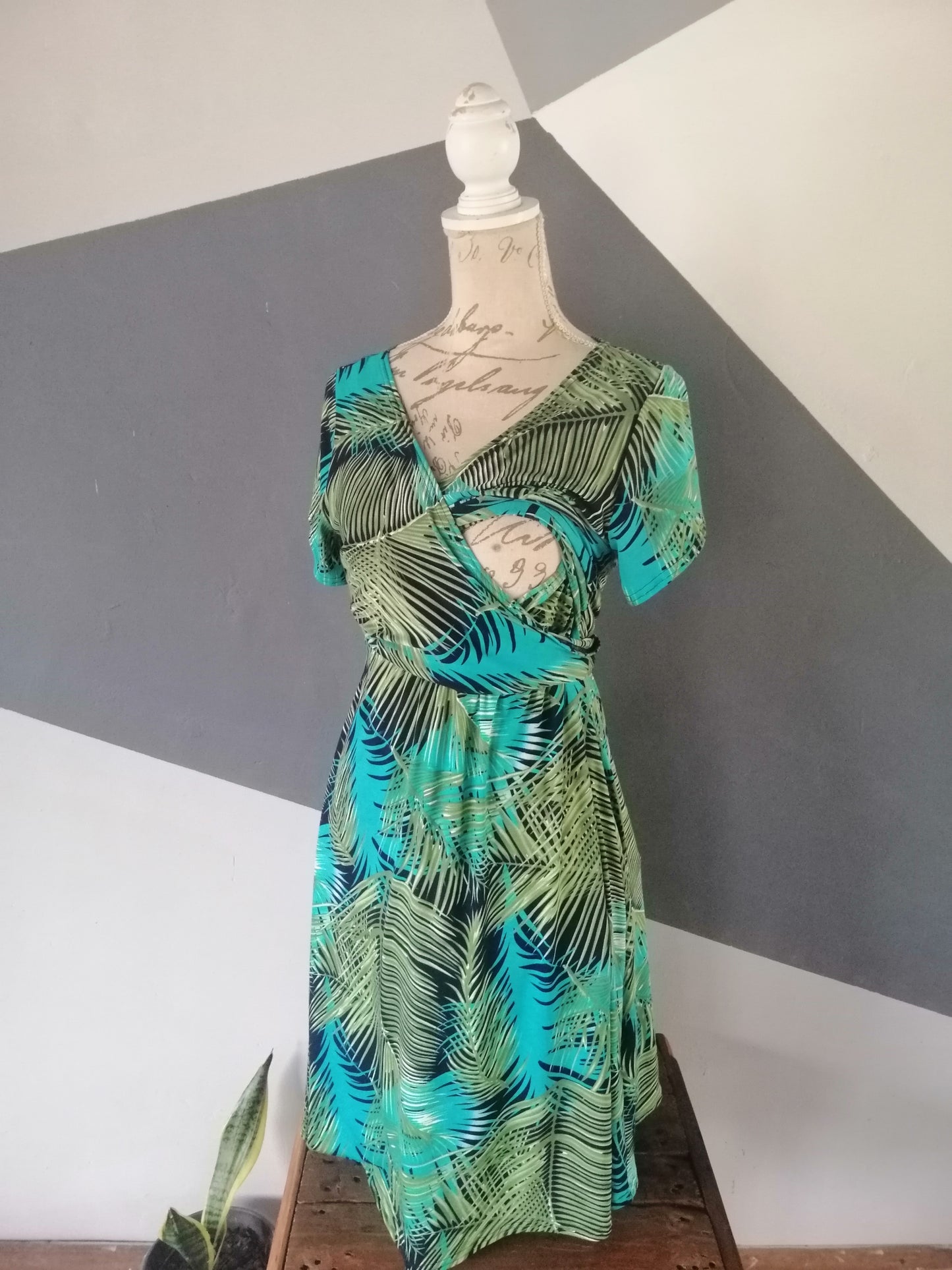 Secret Breastfeeding Wrap Dress