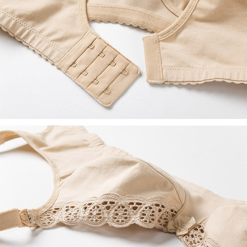 Plus Size Breastfeeding Bra with Lace